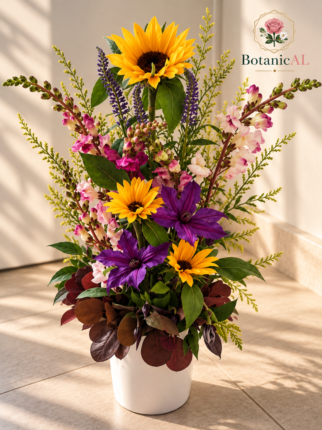 Bouquet Éclat, composition florale colorée et lumineuse